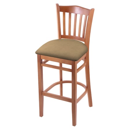 Holland Bar Stool Co 25" Counter Stool, Medium Finish, Canter Sand Seat 312025Med013